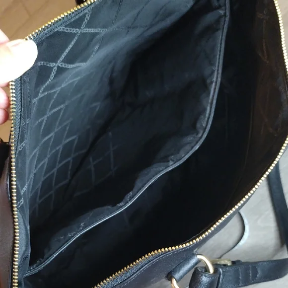 Michael Kors Black Tote with Gold Accents - Picture 12 of 17